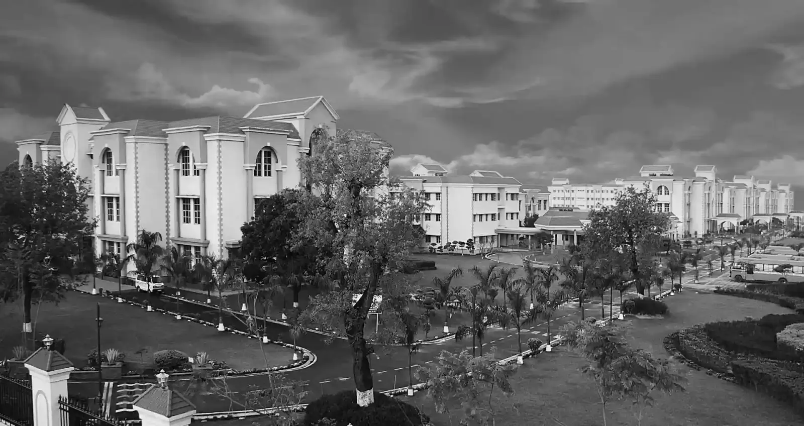 Panoramic view of the Uttaranchal University campus, Dehradun